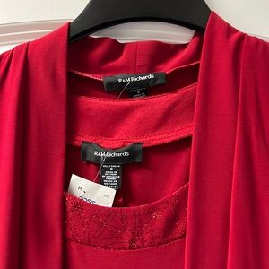Size small  red after five dress & jacket